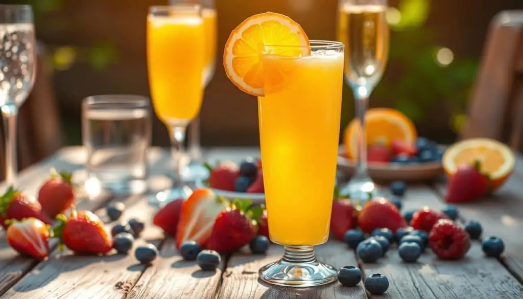 orange juice mocktails