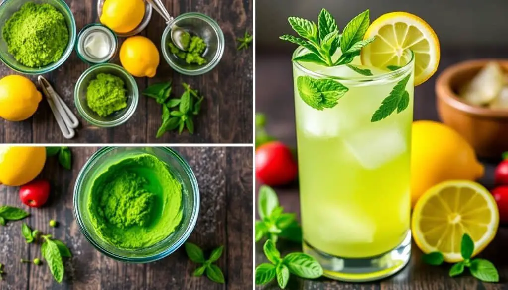 preparation steps for refreshing summer drinks