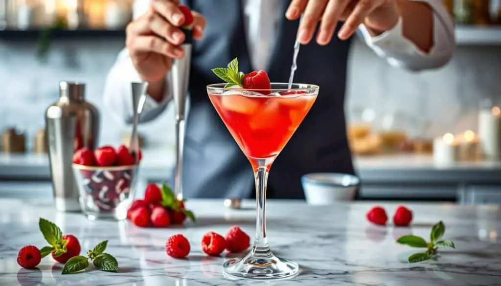 prepare Love Martini Mocktail