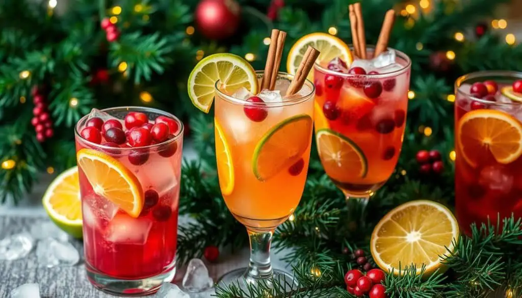 seasonal fruit mocktails