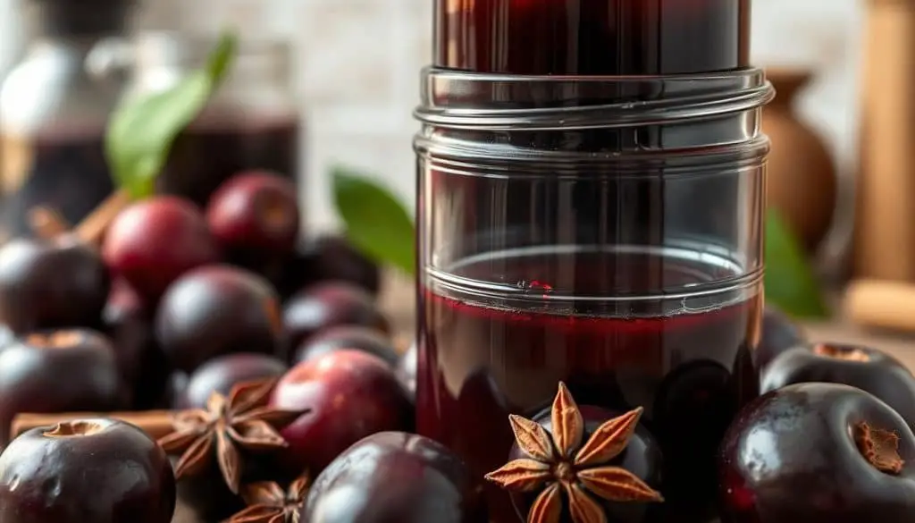 spiced plum syrup