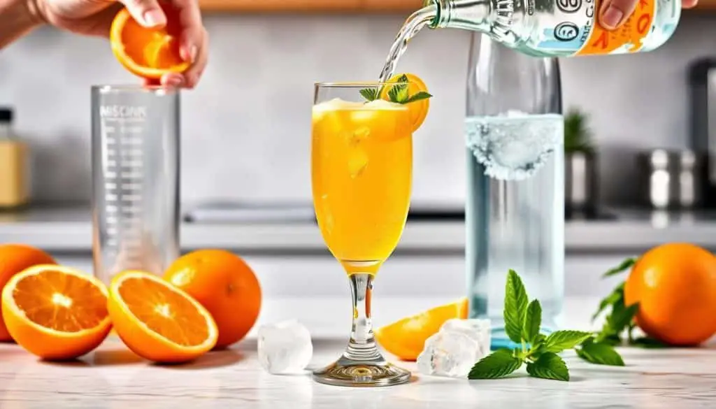 step-by-step mocktail preparation