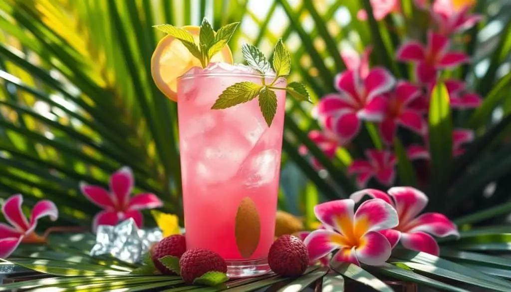 tropical lychee drink