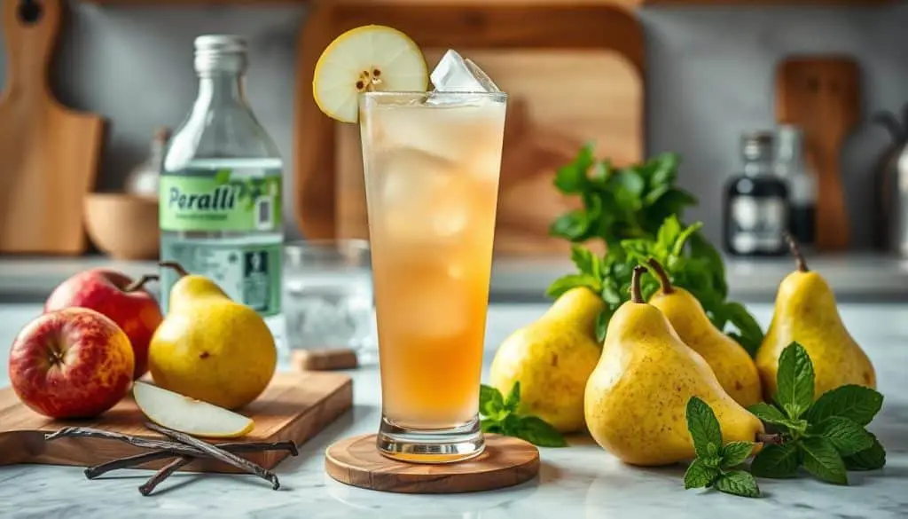 vanilla pear mocktail instructions