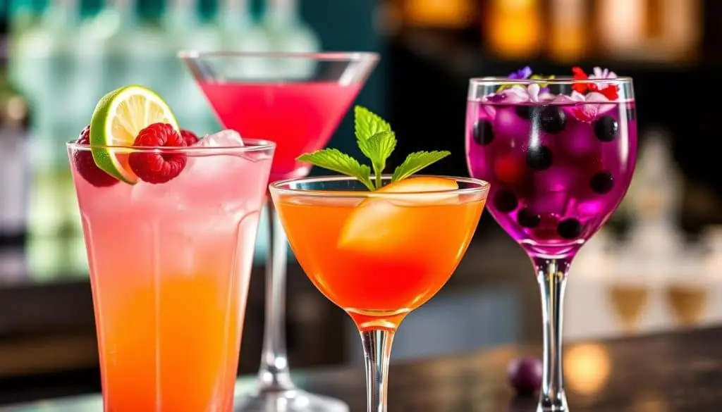 variations of Virgin Cosmopolitan mocktail