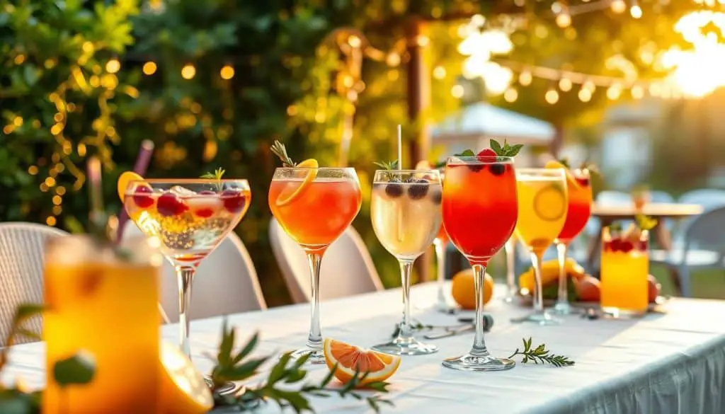 40th birthday party with non-alcoholic cocktail