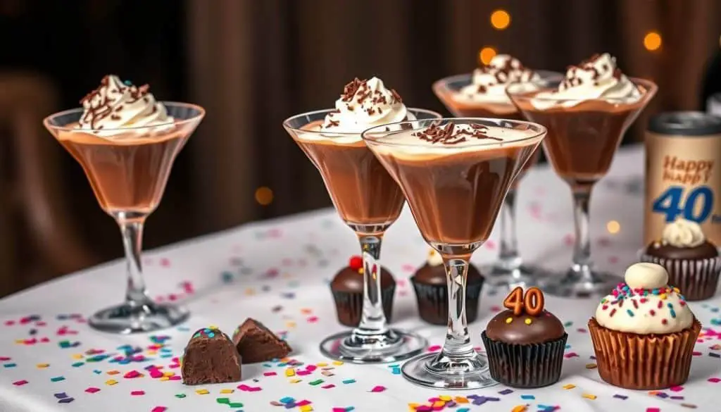 40th birthdays celebratory mocktails indulgent treats