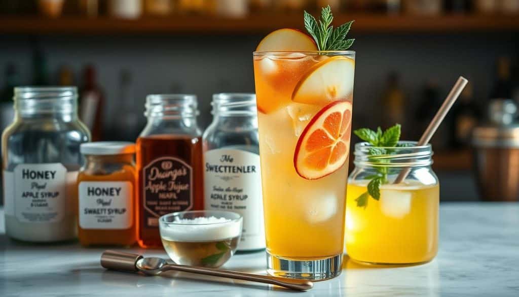 Adjust sweetness in drinks for mocktails