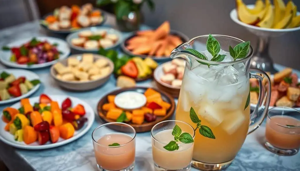 Appetizers with Mocktails