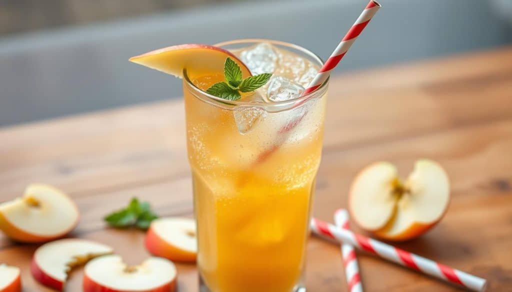 Apple Juice Sparkler Mocktail