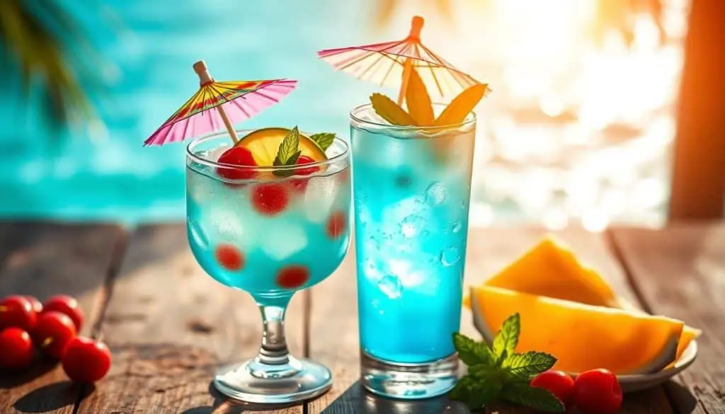 Baby Blue Lagoon Mocktail tips