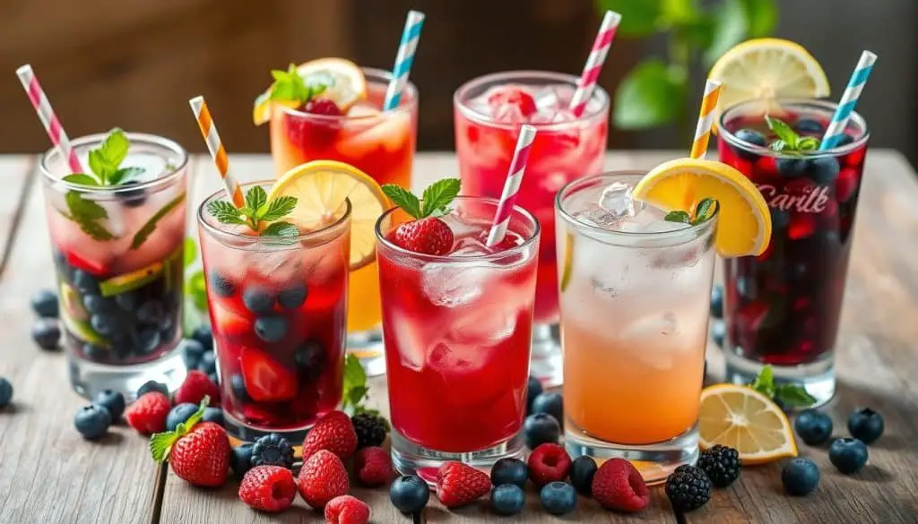 Berry Mocktail Variations