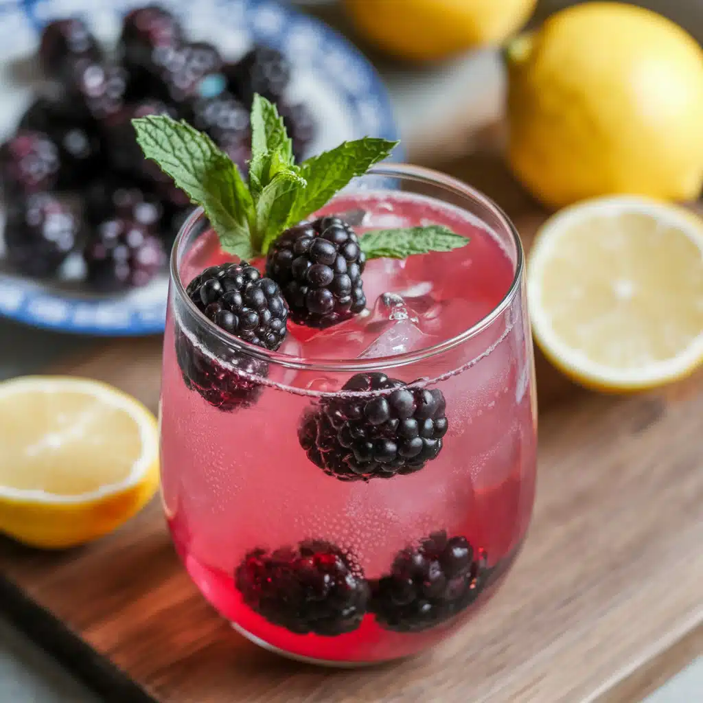 Blackberry Mint Lemonade Mocktail