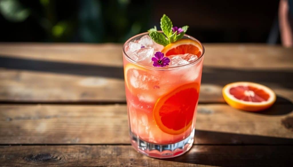 Blood Orange Blossom Mocktail