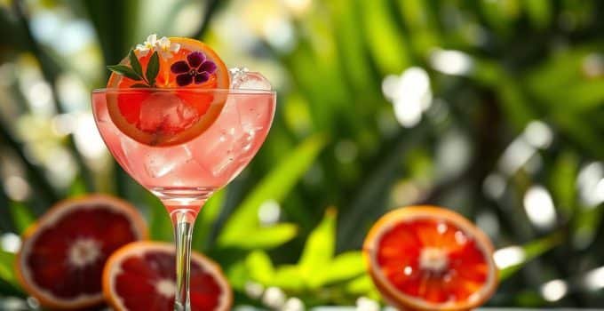 Blood Orange Blossom Mocktail