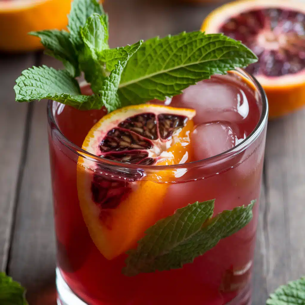 Blood Orange Blossom Mocktail