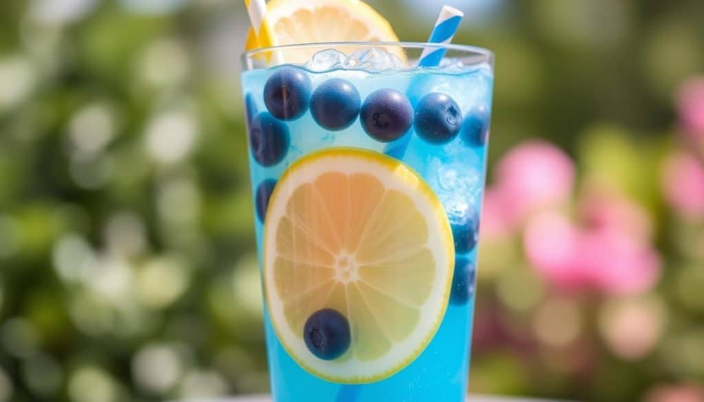 Blue Raspberry Lemonade Mocktail