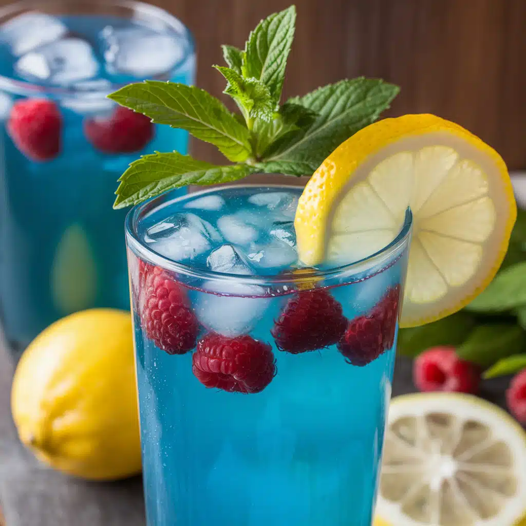 Blue Raspberry Lemonade Mocktail 