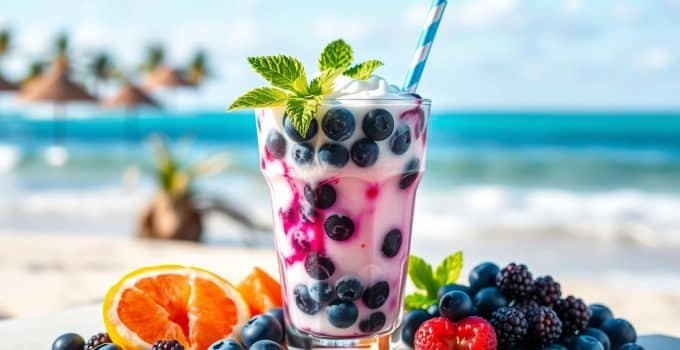 Blueberry Coconut Mocktail