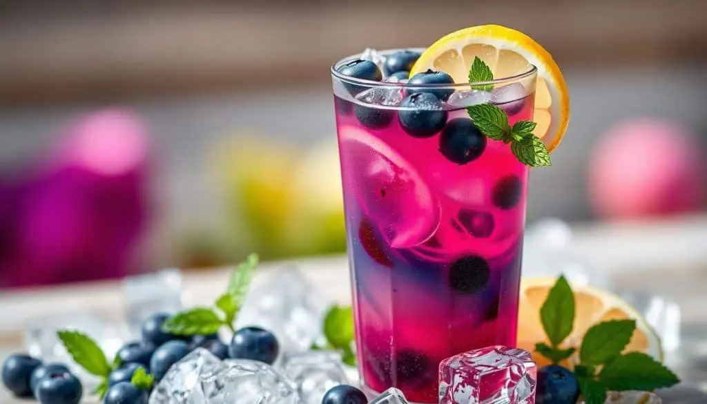 Blueberry Lemon Swirl Mocktail