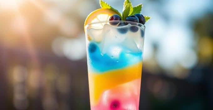Blueberry Lemon Swirl Mocktail
