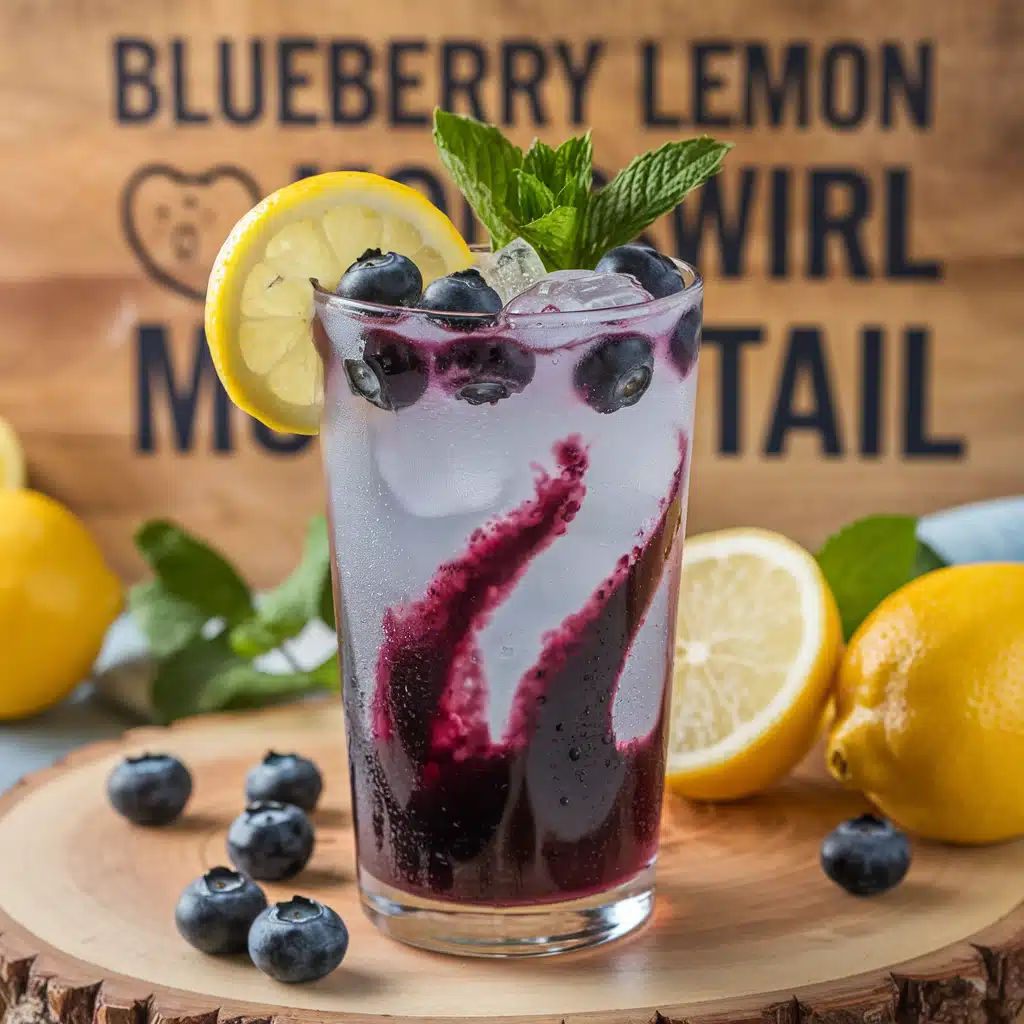 Blueberry Lemon Swirl Mocktail