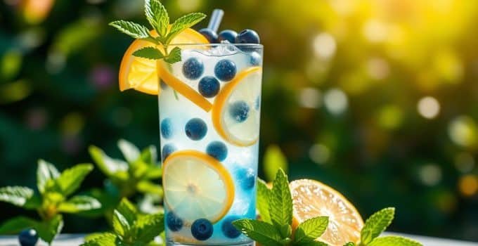 Blueberry Lemon Zest Mocktail
