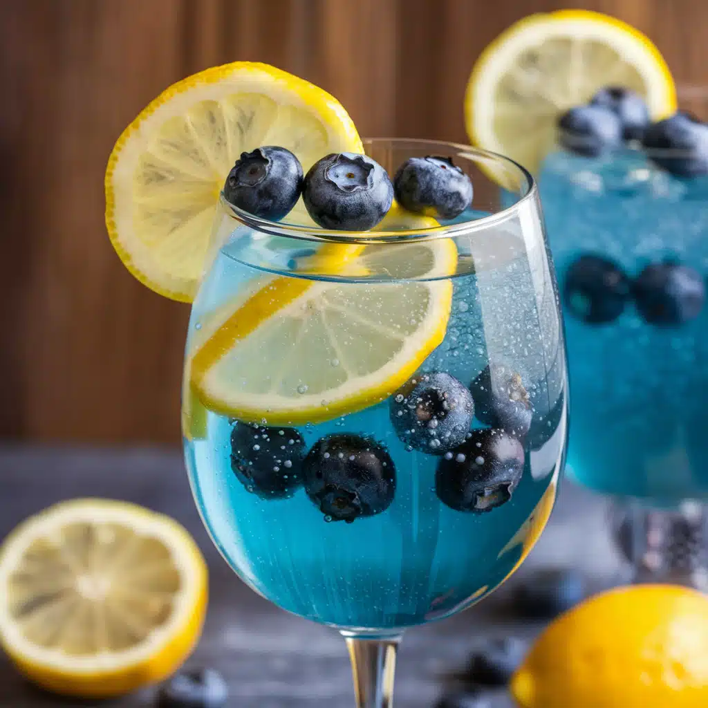 Blueberry Lemonade Spritz Mocktail