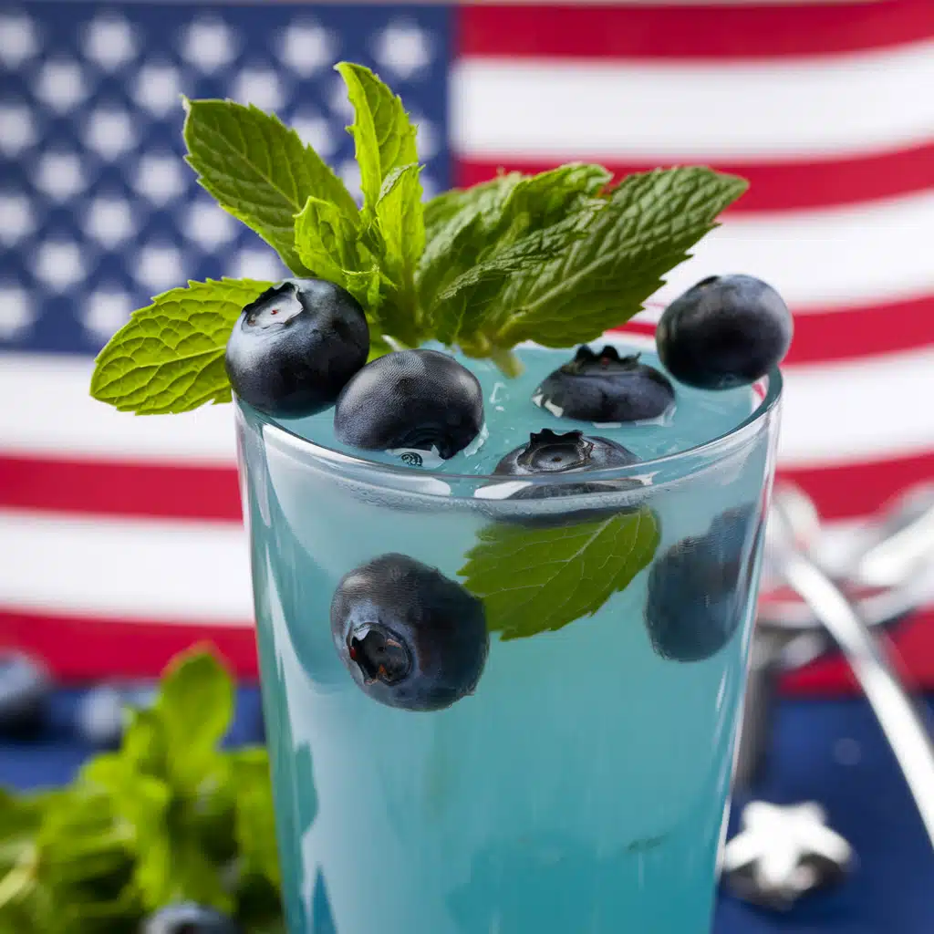 Blueberry Mint Cooler Mocktail