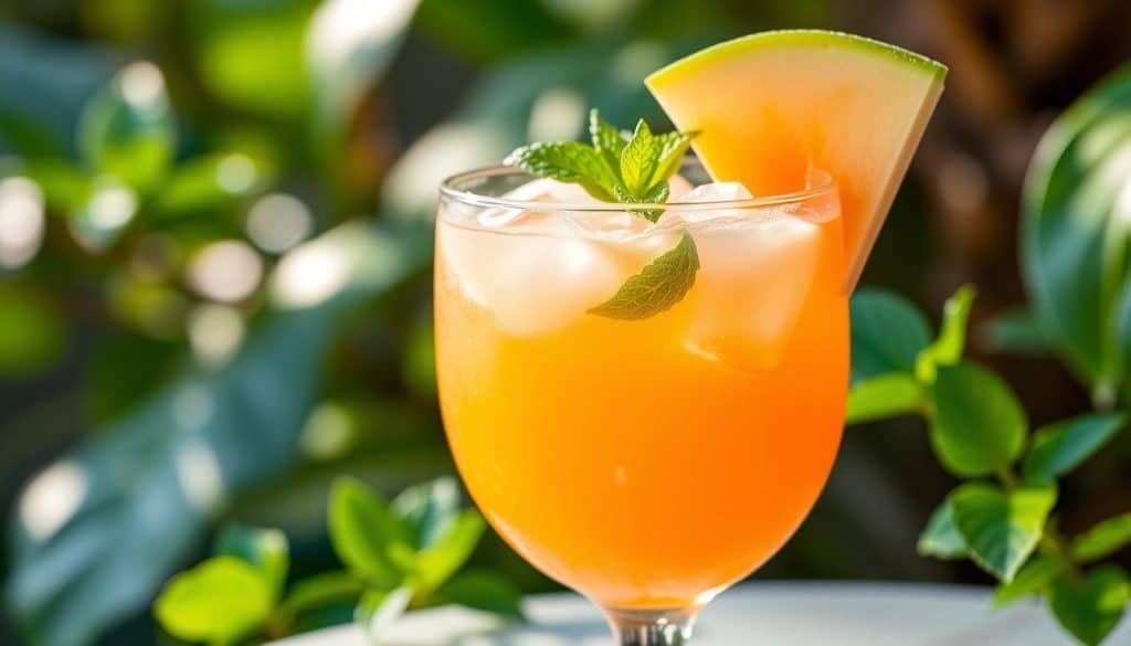 Cantaloupe Mint Mocktail