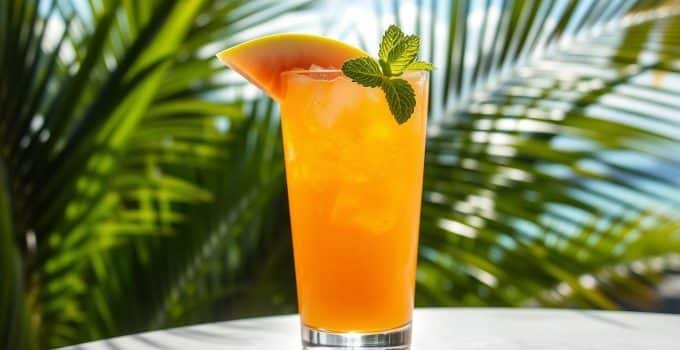 Cantaloupe Mint Mocktail