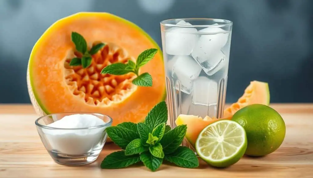 Cantaloupe Mint Mocktail Ingredients