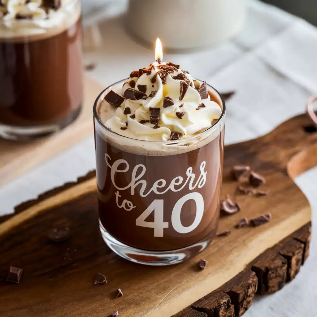Cheers to 40 Chocolate Cream Mocktail 
