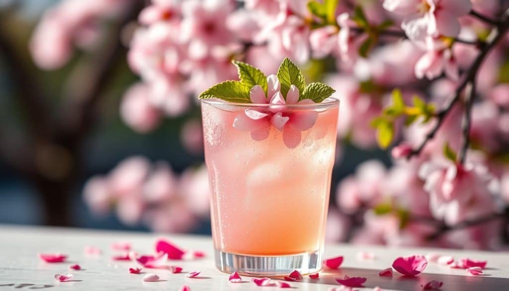 Cherry Blossom Fizz Mocktail