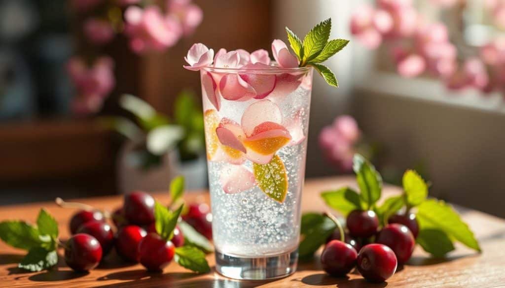 Cherry Blossom Fizz Mocktail