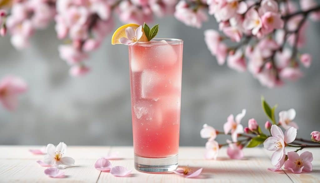 Cherry Blossom Fizz Mocktail