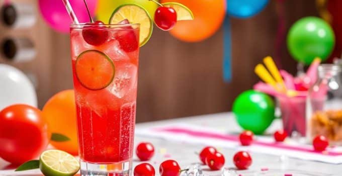 Cherry Lime Sweet 16 Mocktail