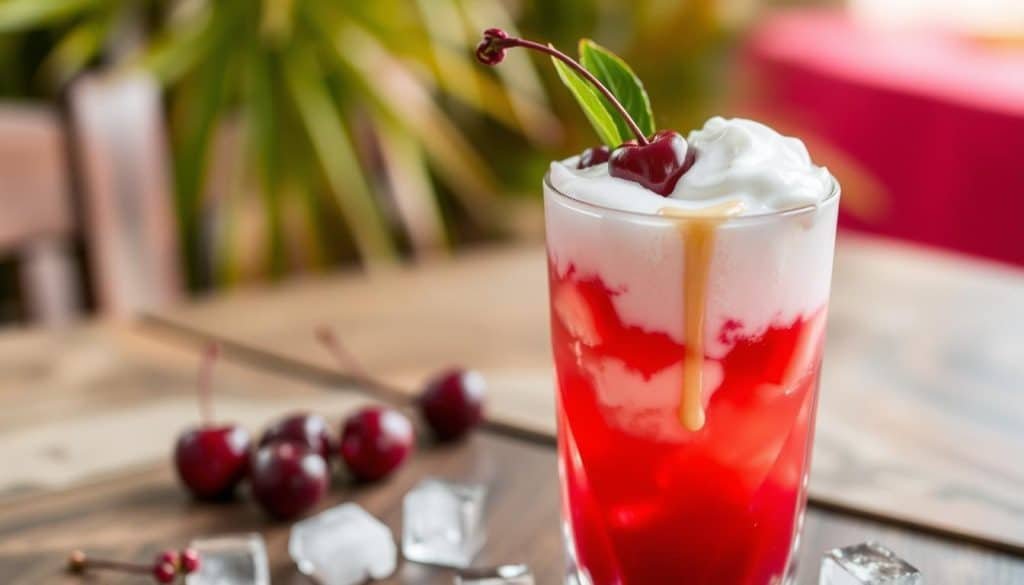 Cherry Vanilla Cream Mocktail