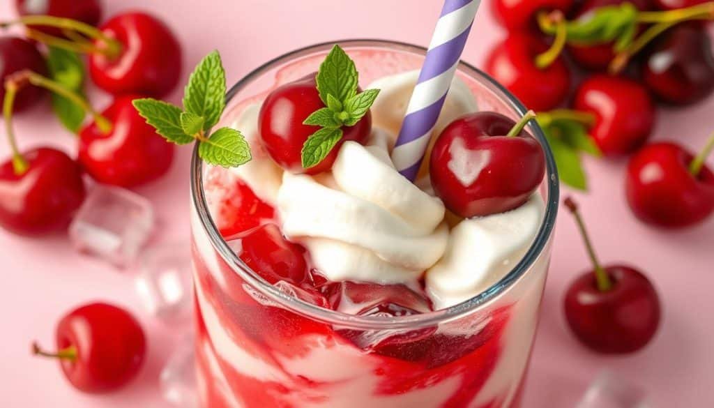 Cherry Vanilla Cream Mocktail ingredients