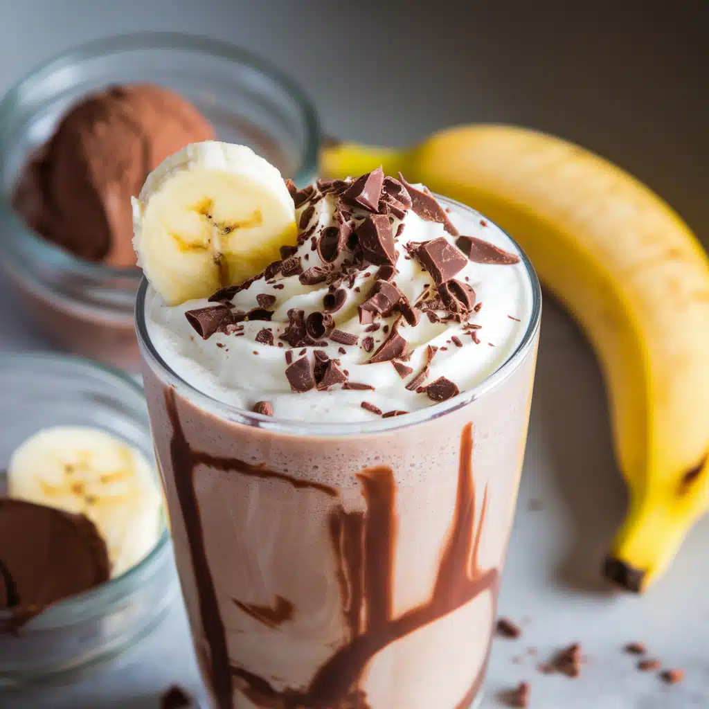 Chocolate Banana Milkshake Mocktail
