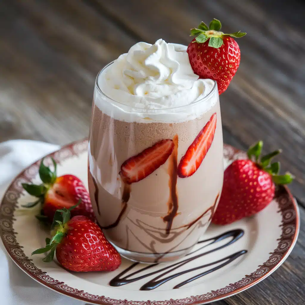 Chocolate Strawberry Milk Mocktail