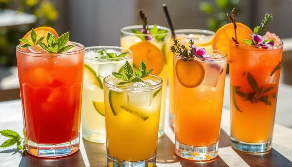 Citrus Mocktails with Mint and Thyme
