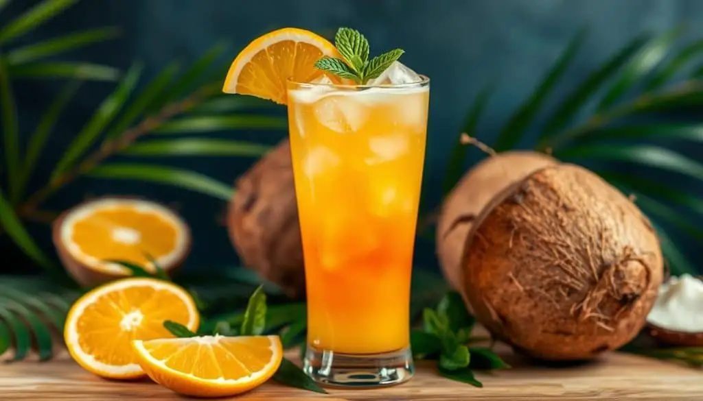 Coconut Citrus Cooler Mocktail
