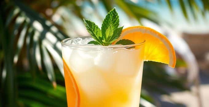 Coconut Citrus Cooler Mocktail