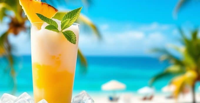 Coconut Pineapple Cooler Mocktail