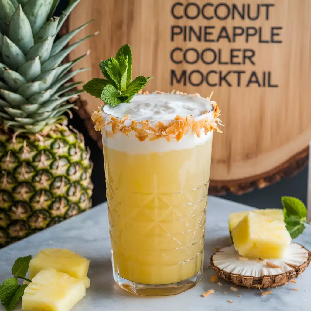 Coconut Pineapple Cooler Mocktail