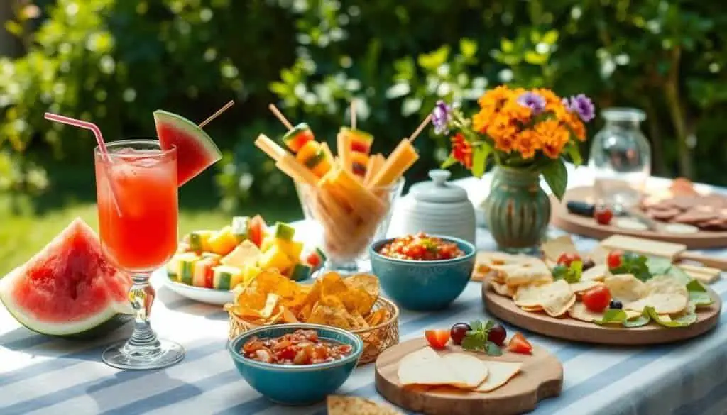 Complementary foods for summer snacks and backyard party foods