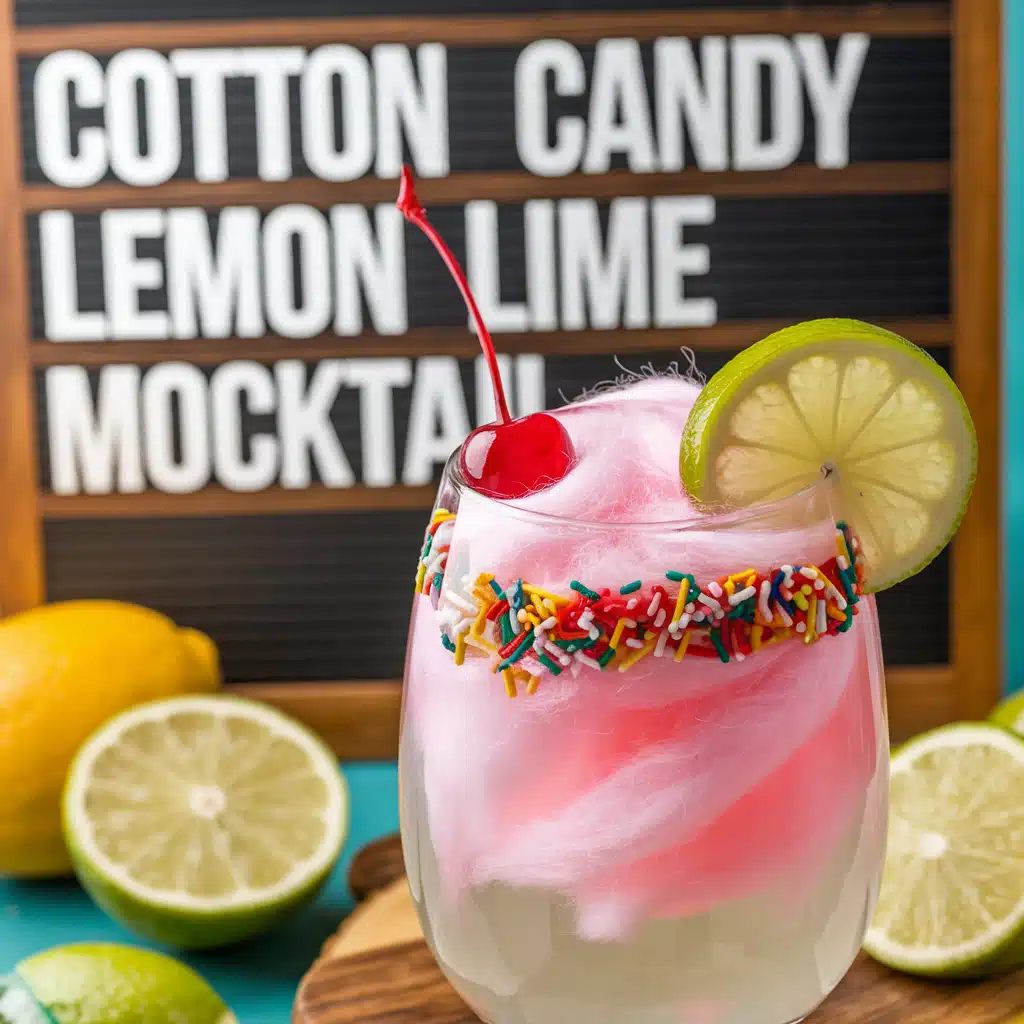 Cotton Candy Lemon Lime Mocktail