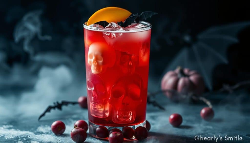 Creepy Cran-Peach Mocktail