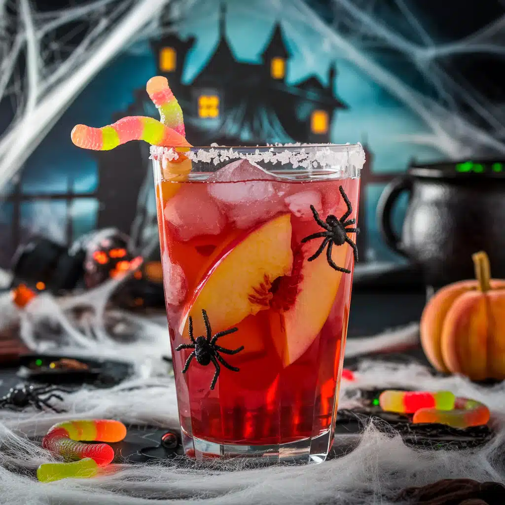 Creepy Cran-Peach Mocktail
